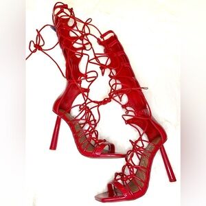 Gianni Bini Heels Gladiator Wrap Lace Up